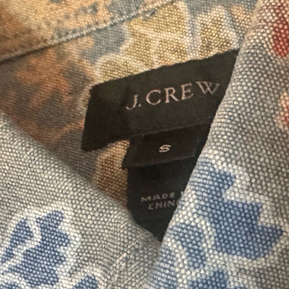 J.Crew Men’s Floral Oxford Short Sleeve Shirt - Size S - Picture 12 of 14